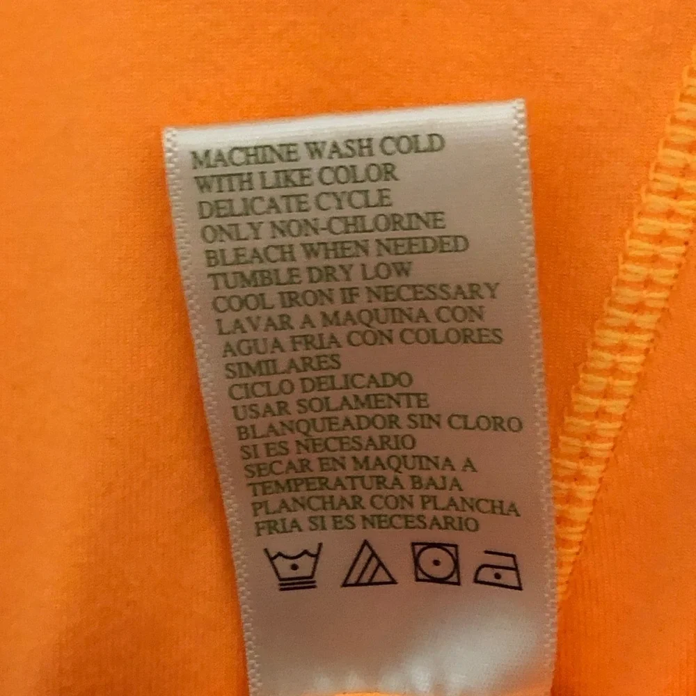 Tangerine Women's Bright Orange Zip-up Jacket Size XL - Picture 6 of 10
